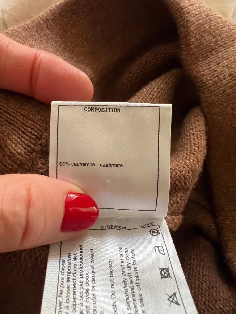 Chanel Cashmere Midi Skirt Sz 38